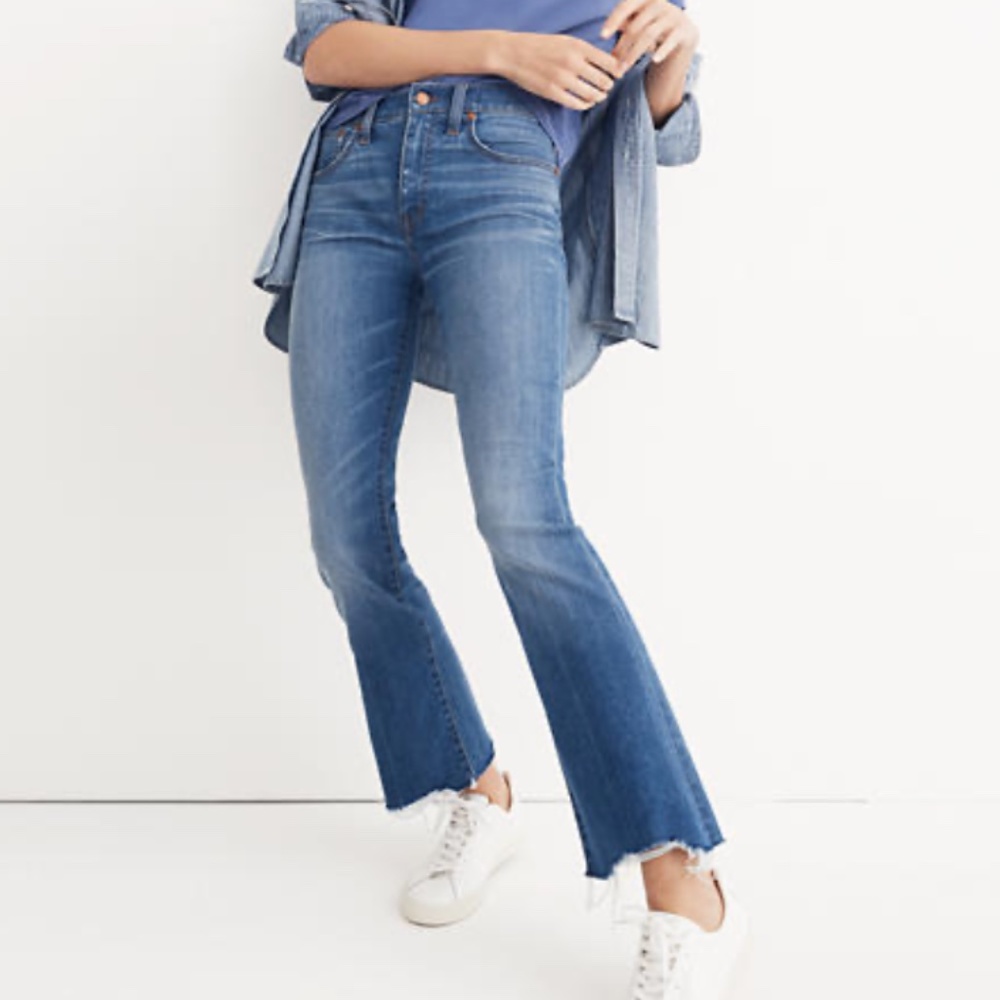 Madewell Cali Demi-Boot Jean: Destructed-Hem